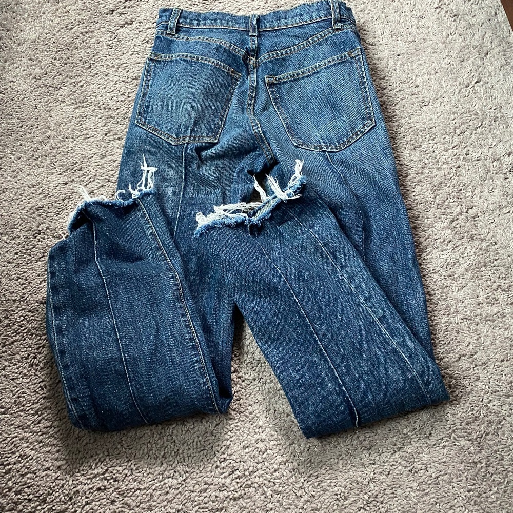 Wyatt montrose mid/high rise raw hem, 14.75oz Cone Mills denim